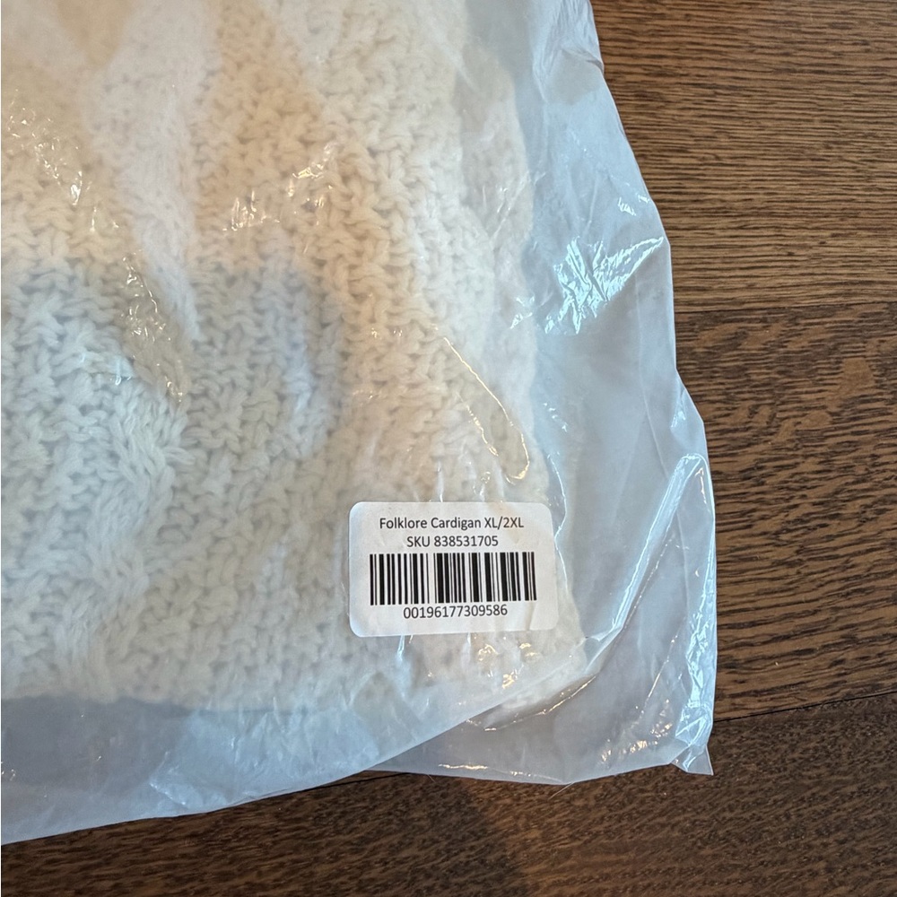 NWT Official Taylor Swift Folklore Cardigan July 2024 Drop XL/2XL Unopened! - Picture 3 of 7